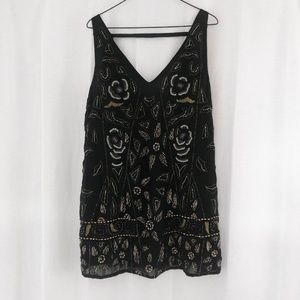 Free People Secret Garden Beaded Shift Dress